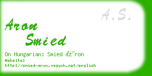 aron smied business card